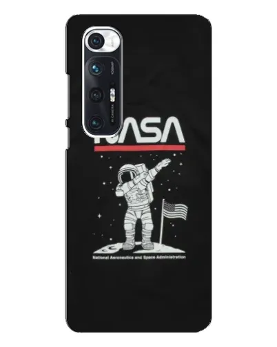 Чехол для Xiaomi Mi 10s с картинкой «NASA — шагаем по Луне»