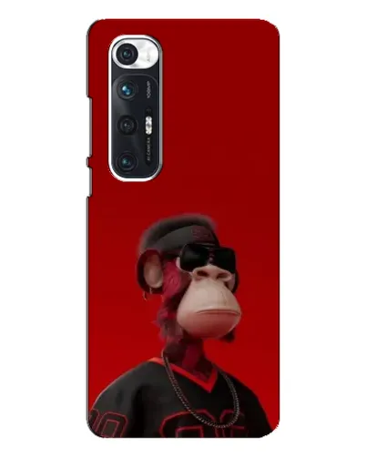 Чехол для Xiaomi Mi 10s с картинкой «Bored Ape в красном»