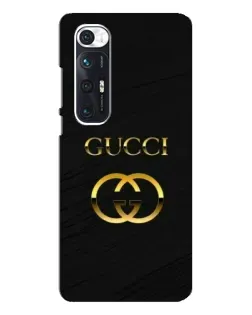 Чехол для Xiaomi Mi 10s с картинкой «Золотой логотип Gucci»