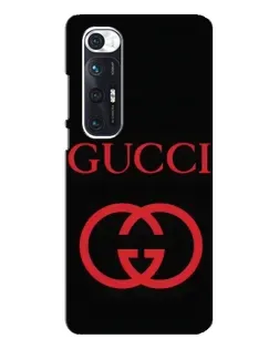 Чехол для Xiaomi Mi 10s с картинкой «Gucci — красный логотип»