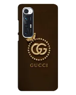 Чехол для Xiaomi Mi 10s с картинкой «Gucci — золотая бабочка»