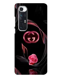 Чехол для Xiaomi Mi 10s с картинкой «Gucci — неоновая роза»