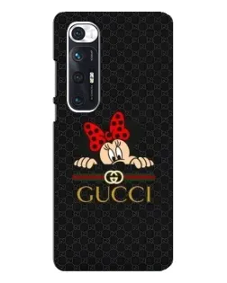 Чехол для Xiaomi Mi 10s с картинкой «Минни Маус Gucci — черный»