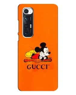 Чехол для Xiaomi Mi 10s с картинкой «Микки Маус Gucci — оранж»