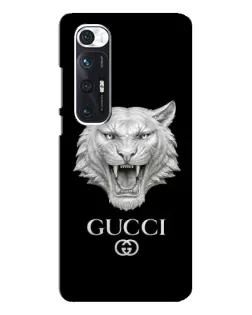 Чехол для Xiaomi Mi 10s с картинкой «Gucci — серебряный лев»