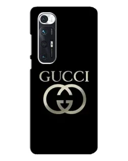 Чехол для Xiaomi Mi 10s с картинкой «Gucci — золото на черном»
