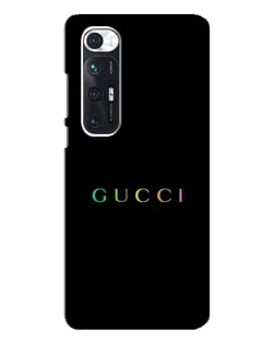 Чехол для Xiaomi Mi 10s с картинкой «Gucci — неоновый минимализм»
