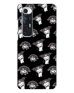 Чехол для Xiaomi Mi 10s с картинкой «Черный паттерн Kuromi»