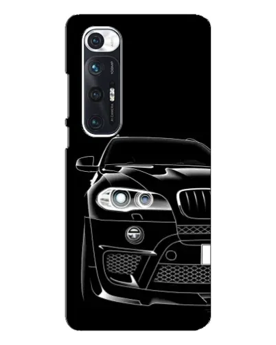 Чехол для Xiaomi Mi 10s с картинкой «Темный силуэт BMW»