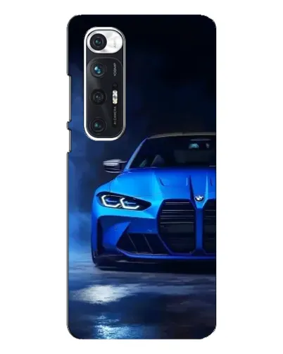 Чехол для Xiaomi Mi 10s с картинкой «Голубая BMW M4»