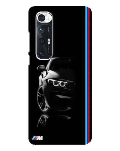 Чехол для Xiaomi Mi 10s с картинкой «Силуэт BMW в темноте»