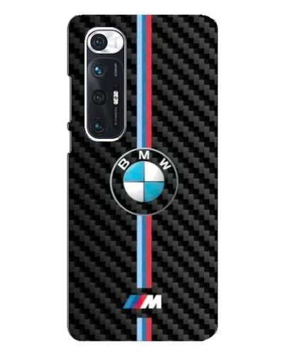 Чехол для Xiaomi Mi 10s с картинкой «Эмблема BMW и карбон»