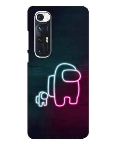 Чехол для Xiaomi Mi 10s с картинкой «Among Us неон-арт» Чехол для Xiaomi Mi 10s с картинкой «Among Us неон-арт»