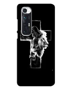 Чехол для Xiaomi Mi 10s с картинкой «Сияющий крест Jesus»