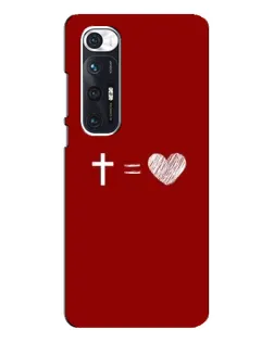 Чехол для Xiaomi Mi 10s с картинкой «Уравнение любви»