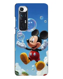 Чехол для Xiaomi Mi 10s с картинкой «Mickey и мыльные пузыри»