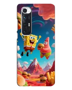 Чехол для Xiaomi Mi 10s с картинкой «Космический фастфуд»