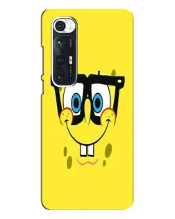 Чехол для Xiaomi Mi 10s с картинкой «Минималистичный Спанч Боб»