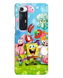 Чехол для Xiaomi Mi 10s с картинкой «Губка Боб и друзья»
