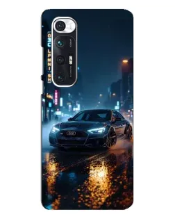 Чехол для Xiaomi Mi 10s с картинкой «Ночной город и Audi» Чехол для Xiaomi Mi 10s с картинкой «Ночной город и Audi»