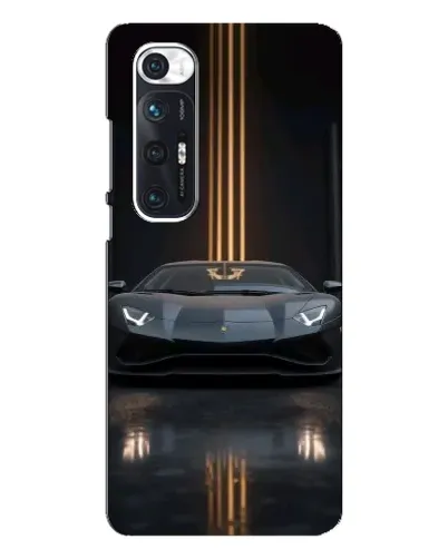 Чехол для Xiaomi Mi 10s с картинкой «Lamborghini золотые линии»