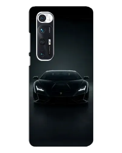 Чехол для Xiaomi Mi 10s с картинкой «Черный Lamborghini Aventador»