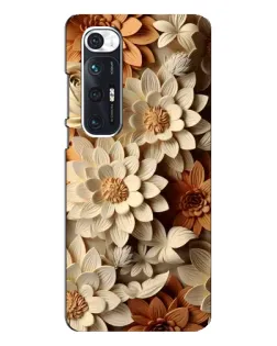 Чехол для Xiaomi Mi 10s с картинкой «Бежевый флористический декор» Чехол для Xiaomi Mi 10s с картинкой «Бежевый флористический декор»