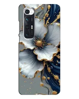 Чехол для Xiaomi Mi 10s с картинкой «Белый цветок и золотой флюид» Чехол для Xiaomi Mi 10s с картинкой «Белый цветок и золотой флюид»