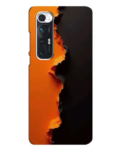 Чехол для Xiaomi Mi 10s с картинкой «Оранжевый разлом» Чехол для Xiaomi Mi 10s с картинкой «Оранжевый разлом»