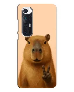 Чехол для Xiaomi Mi 10s с картинкой «Капибара виктория» Чехол для Xiaomi Mi 10s с картинкой «Капибара виктория»