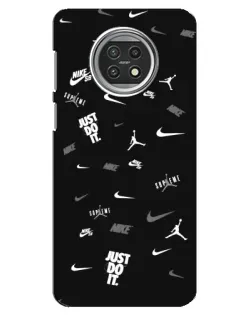 Чехол для Xiaomi Mi 10t Lite с картинкой «Nike Black Pattern» Чехол для Xiaomi Mi 10t Lite с картинкой «Nike Black Pattern»
