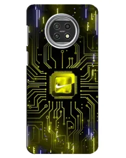 Чехол для Xiaomi Mi 10t Lite с картинкой «Nike — золотая искра» Чехол для Xiaomi Mi 10t Lite с картинкой «Nike — золотая искра»