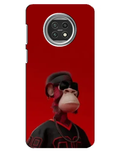Чехол для Xiaomi Mi 10t Lite с картинкой «Bored Ape в красном»