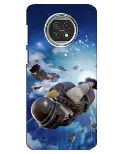 Чехол для Xiaomi Mi 10t Lite с картинкой «Десант PUBG — прыжок»