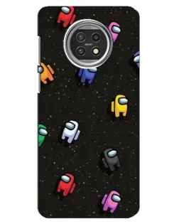 Чехол для Xiaomi Mi 10t Lite с картинкой «Космический паттерн Among Us»
