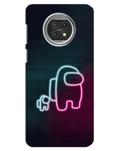 Чехол для Xiaomi Mi 10t Lite с картинкой «Among Us неон-арт»