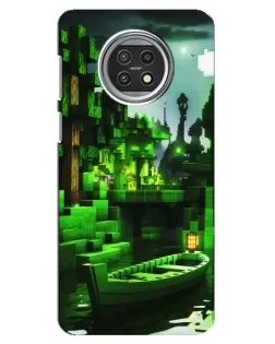 Чехол для Xiaomi Mi 10t Lite с картинкой «Minecraft лесной пейзаж»