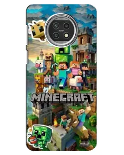 Чехол для Xiaomi Mi 10t Lite с картинкой «Замок Minecraft»