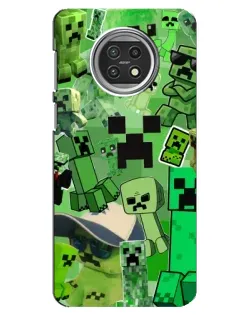 Чехол для Xiaomi Mi 10t Lite с картинкой «Криперы Minecraft»