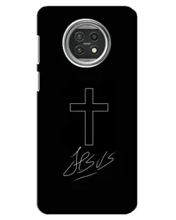 Чехол для Xiaomi Mi 10t Lite с картинкой «Графический крест Jesus»