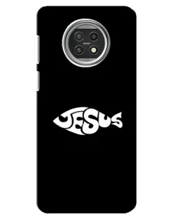 Чехол для Xiaomi Mi 10t Lite с картинкой «Рыба Jesus»
