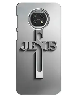 Чехол для Xiaomi Mi 10t Lite с картинкой «Металлический крест Jesus»