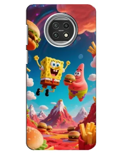 Чехол для Xiaomi Mi 10t Lite с картинкой «Космический фастфуд»