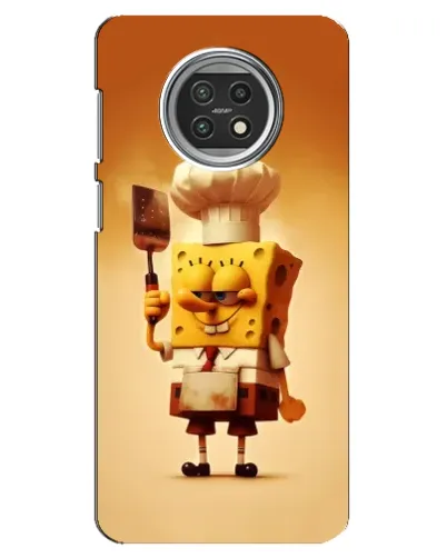 Чехол для Xiaomi Mi 10t Lite с картинкой «Губка Боб повар»