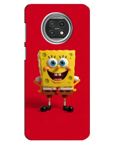 Чехол для Xiaomi Mi 10t Lite с картинкой «Спанч Боб на красном»