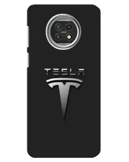 Чехол для Xiaomi Mi 10t Lite с картинкой «Стальной логотип Tesla» Чехол для Xiaomi Mi 10t Lite с картинкой «Стальной логотип Tesla»