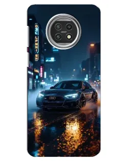Чехол для Xiaomi Mi 10t Lite с картинкой «Ночной город и Audi»