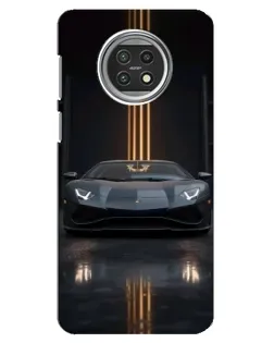 Чохол для Xiaomi Mi 10t Lite з картинкою «Lamborghini золоті лінії»