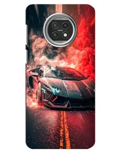 Чохол для Xiaomi Mi 10t Lite з картинкою «Lamborghini червоний дим»