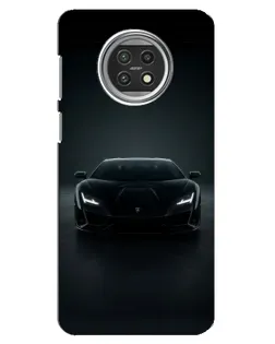 Чохол для Xiaomi Mi 10t Lite з картинкою «Чорний Lamborghini Aventador»